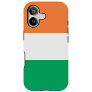 Flag Ireland Tough Cases For Apple iPhone (17, 16, 15, 14, 13, 12, 11, X, SE, 8, 7/ Air, Plus, Pro, Max, Mini, XR, XS), Print in USA