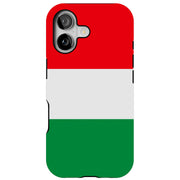Flag Italy Tough Cases For Apple iPhone (17, 16, 15, 14, 13, 12, 11, X, SE, 8, 7/ Air, Plus, Pro, Max, Mini, XR, XS), Print in USA