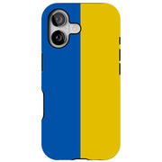 Flag Ukraine Tough Cases For Apple iPhone (17, 16, 15, 14, 13, 12, 11, X, SE, 8, 7/ Air, Plus, Pro, Max, Mini, XR, XS), Print in USA