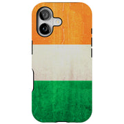 Ireland Flag  Tough Cases For Apple iPhone (17, 16, 15, 14, 13, 12, 11, X, SE, 8, 7/ Air, Plus, Pro, Max, Mini, XR, XS), Print in USA