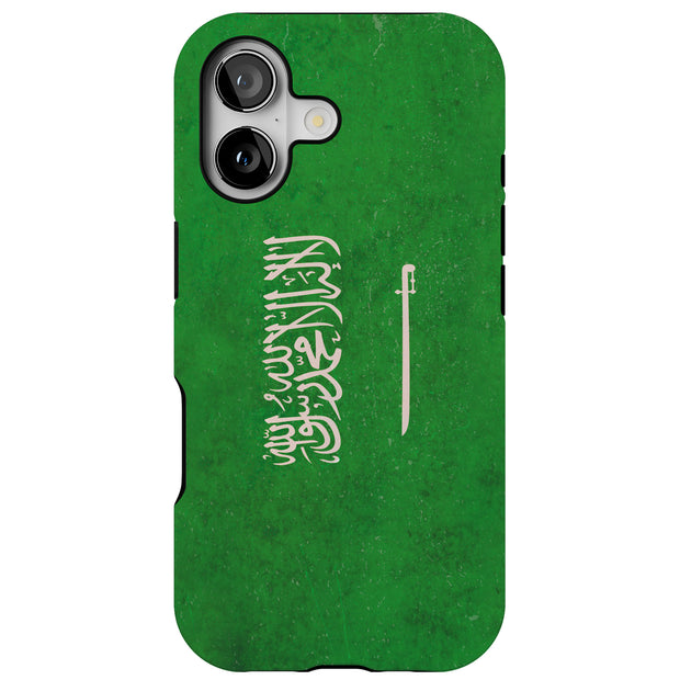 Saudi Arabia 1 Tough Cases For Apple iPhone (17, 16, 15, 14, 13, 12, 11, X, SE, 8, 7/ Air, Plus, Pro, Max, Mini, XR, XS), Print in USA