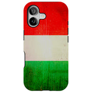 Old Flag Italy Tough Cases For Apple iPhone (17, 16, 15, 14, 13, 12, 11, X, SE, 8, 7/ Air, Plus, Pro, Max, Mini, XR, XS), Print in USA