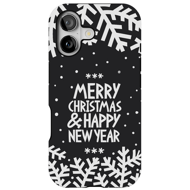 Merry Christmas Tough Cases For Apple iPhone (17, 16, 15, 14, 13, 12, 11, X, SE, 8, 7/ Air, Plus, Pro, Max, Mini, XR, XS), Print in USA