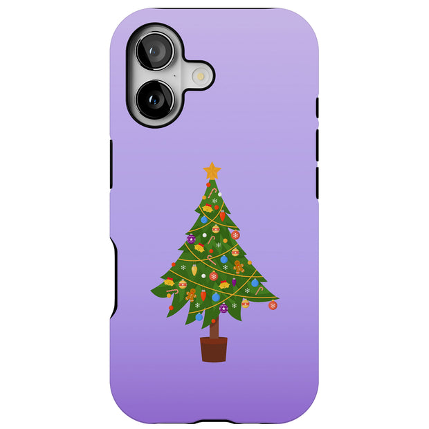 Xmas Tree Tough Cases For Apple iPhone (17, 16, 15, 14, 13, 12, 11, X, SE, 8, 7/ Air, Plus, Pro, Max, Mini, XR, XS), Print in USA