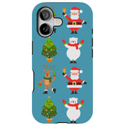 Cute Christmas Tough Cases For Apple iPhone (17, 16, 15, 14, 13, 12, 11, X, SE, 8, 7/ Air, Plus, Pro, Max, Mini, XR, XS), Print in USA