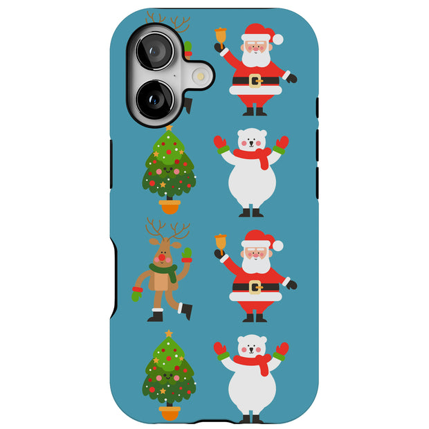 Cute Christmas Tough Cases For Apple iPhone (17, 16, 15, 14, 13, 12, 11, X, SE, 8, 7/ Air, Plus, Pro, Max, Mini, XR, XS), Print in USA