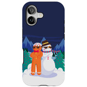 Cool Snowman Tough Cases For Apple iPhone (17, 16, 15, 14, 13, 12, 11, X, SE, 8, 7/ Air, Plus, Pro, Max, Mini, XR, XS), Print in USA