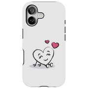 Heart 1 Tough Cases For Apple iPhone (17, 16, 15, 14, 13, 12, 11, X, SE, 8, 7/ Air, Plus, Pro, Max, Mini, XR, XS), Print in USA