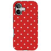 Polka Dot 1 Tough Cases For Apple iPhone (17, 16, 15, 14, 13, 12, 11, X, SE, 8, 7/ Air, Plus, Pro, Max, Mini, XR, XS), Print in USA