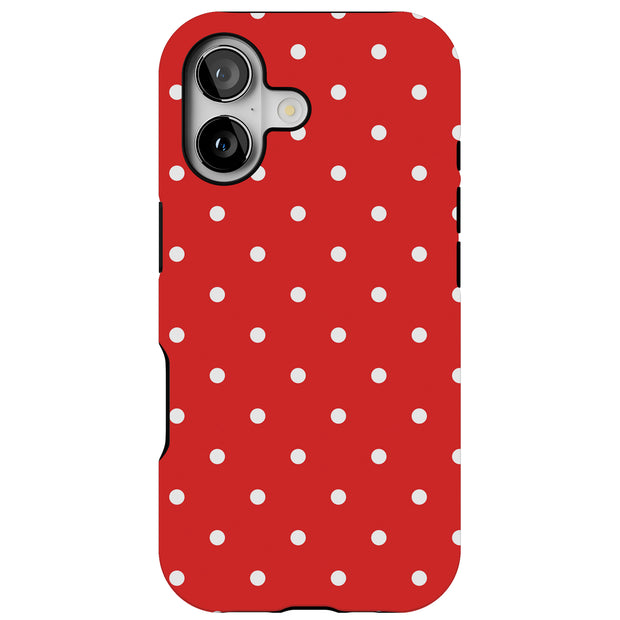Polka Dot 1 Tough Cases For Apple iPhone (17, 16, 15, 14, 13, 12, 11, X, SE, 8, 7/ Air, Plus, Pro, Max, Mini, XR, XS), Print in USA