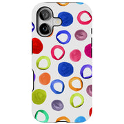 Polka Dot 2 Tough Cases For Apple iPhone (17, 16, 15, 14, 13, 12, 11, X, SE, 8, 7/ Air, Plus, Pro, Max, Mini, XR, XS), Print in USA
