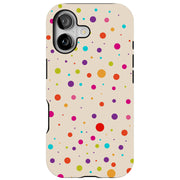 Polka Dot 4 Tough Cases For Apple iPhone (17, 16, 15, 14, 13, 12, 11, X, SE, 8, 7/ Air, Plus, Pro, Max, Mini, XR, XS), Print in USA