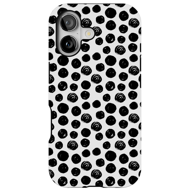Polka Dot 8 Tough Cases For Apple iPhone (17, 16, 15, 14, 13, 12, 11, X, SE, 8, 7/ Air, Plus, Pro, Max, Mini, XR, XS), Print in USA