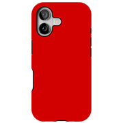 Red Tough Cases For Apple iPhone (17, 16, 15, 14, 13, 12, 11, X, SE, 8, 7/ Air, Plus, Pro, Max, Mini, XR, XS), Print in USA