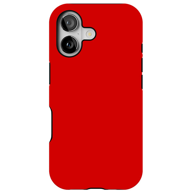 Red Tough Cases For Apple iPhone (17, 16, 15, 14, 13, 12, 11, X, SE, 8, 7/ Air, Plus, Pro, Max, Mini, XR, XS), Print in USA