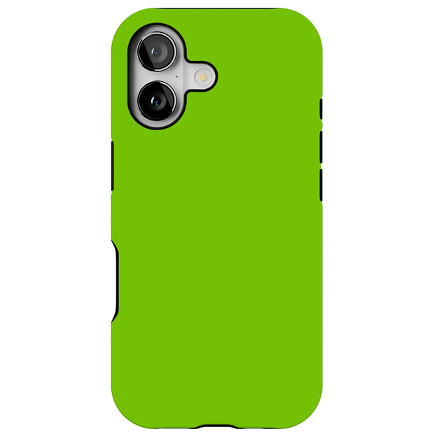 Yellow Green Tough Cases For Apple iPhone (17, 16, 15, 14, 13, 12, 11, X, SE, 8, 7/ Air, Plus, Pro, Max, Mini, XR, XS), Print in USA