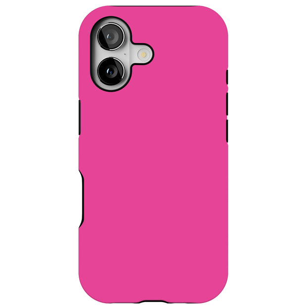 Hot Pink Tough Cases For Apple iPhone (17, 16, 15, 14, 13, 12, 11, X, SE, 8, 7/ Air, Plus, Pro, Max, Mini, XR, XS), Print in USA