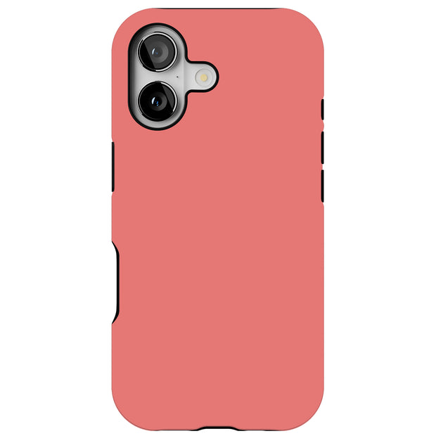 Coral Tough Cases For Apple iPhone (17, 16, 15, 14, 13, 12, 11, X, SE, 8, 7/ Air, Plus, Pro, Max, Mini, XR, XS), Print in USA
