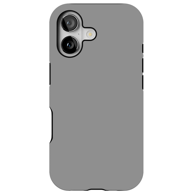 Gray Tough Cases For Apple iPhone (17, 16, 15, 14, 13, 12, 11, X, SE, 8, 7/ Air, Plus, Pro, Max, Mini, XR, XS), Print in USA