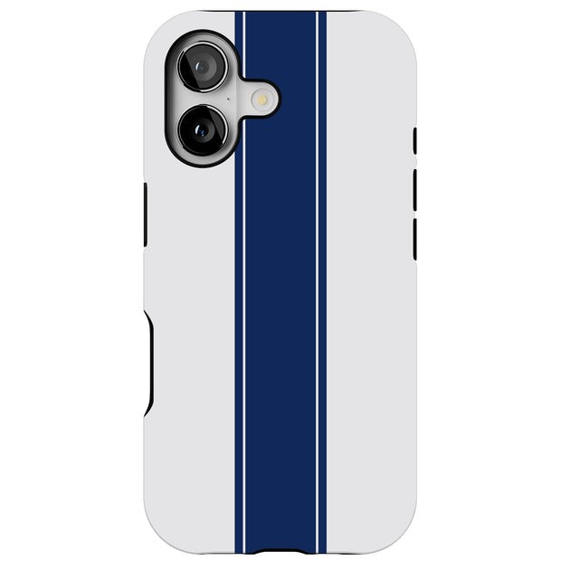 Racing Stripe 8 Tough Cases For Apple iPhone (17, 16, 15, 14, 13, 12, 11, X, SE, 8, 7/ Air, Plus, Pro, Max, Mini, XR, XS), Print in USA