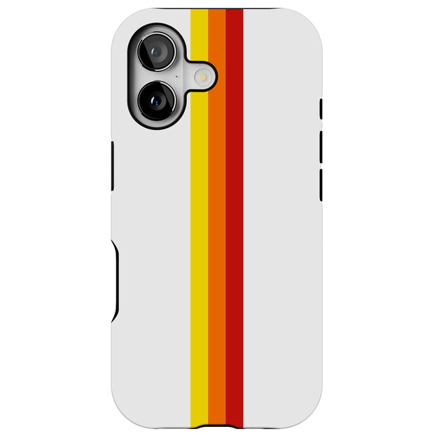 Race Stripe 11 Tough Cases For Apple iPhone (17, 16, 15, 14, 13, 12, 11, X, SE, 8, 7/ Air, Plus, Pro, Max, Mini, XR, XS), Print in USA