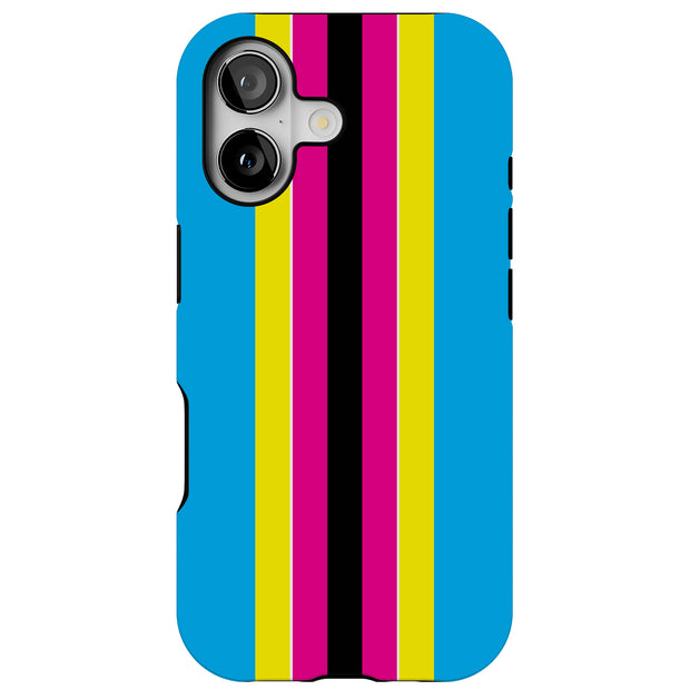 Race Stripe 17 Tough Cases For Apple iPhone (17, 16, 15, 14, 13, 12, 11, X, SE, 8, 7/ Air, Plus, Pro, Max, Mini, XR, XS), Print in USA