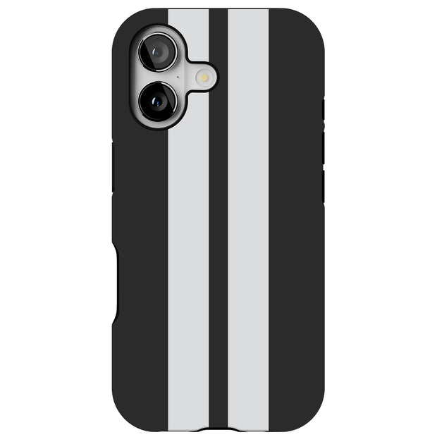 Race Stripe 18 Tough Cases For Apple iPhone (17, 16, 15, 14, 13, 12, 11, X, SE, 8, 7/ Air, Plus, Pro, Max, Mini, XR, XS), Print in USA