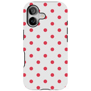 Dots Clear Tough Cases For Apple iPhone (17, 16, 15, 14, 13, 12, 11, X, SE, 8, 7/ Air, Plus, Pro, Max, Mini, XR, XS), Print in USA