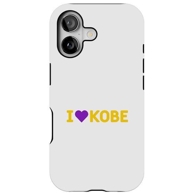 Love Kobe 4 Tough Cases For Apple iPhone (17, 16, 15, 14, 13, 12, 11, X, SE, 8, 7/ Air, Plus, Pro, Max, Mini, XR, XS), Print in USA