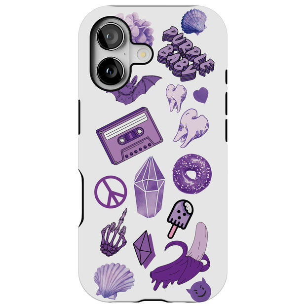Donut Collage Tough Cases For Apple iPhone (17, 16, 15, 14, 13, 12, 11, X, SE, 8, 7/ Air, Plus, Pro, Max, Mini, XR, XS), Print in USA