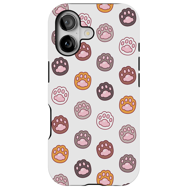 Cat Paw 3 Tough Cases For Apple iPhone (17, 16, 15, 14, 13, 12, 11, X, SE, 8, 7/ Air, Plus, Pro, Max, Mini, XR, XS), Print in USA
