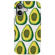 Cute Avocado Tough Cases For Apple iPhone (17, 16, 15, 14, 13, 12, 11, X, SE, 8, 7/ Air, Plus, Pro, Max, Mini, XR, XS), Print in USA