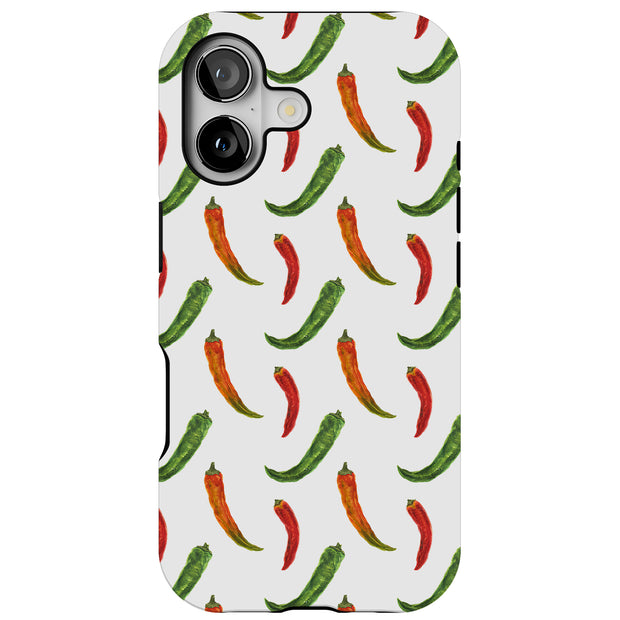 Chili Pepper 3 Tough Cases For Apple iPhone (17, 16, 15, 14, 13, 12, 11, X, SE, 8, 7/ Air, Plus, Pro, Max, Mini, XR, XS), Print in USA