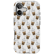 Bubble Tea Cup Tough Cases For Apple iPhone (17, 16, 15, 14, 13, 12, 11, X, SE, 8, 7/ Air, Plus, Pro, Max, Mini, XR, XS), Print in USA