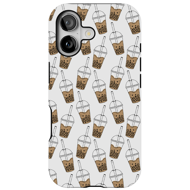 Bubble Tea Cup Tough Cases For Apple iPhone (17, 16, 15, 14, 13, 12, 11, X, SE, 8, 7/ Air, Plus, Pro, Max, Mini, XR, XS), Print in USA