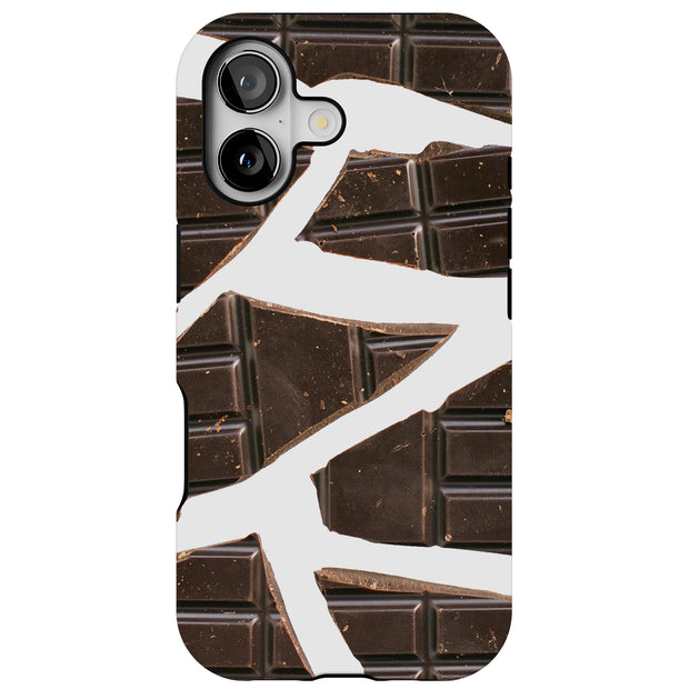 Chocolate Bar Tough Cases For Apple iPhone (17, 16, 15, 14, 13, 12, 11, X, SE, 8, 7/ Air, Plus, Pro, Max, Mini, XR, XS), Print in USA
