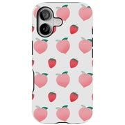 Pink Fruit Tough Cases For Apple iPhone (17, 16, 15, 14, 13, 12, 11, X, SE, 8, 7/ Air, Plus, Pro, Max, Mini, XR, XS), Print in USA