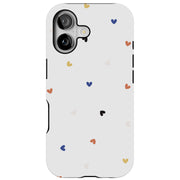 Cute Love Heart Tough Cases For Apple iPhone (17, 16, 15, 14, 13, 12, 11, X, SE, 8, 7/ Air, Plus, Pro, Max, Mini, XR, XS), Print in USA