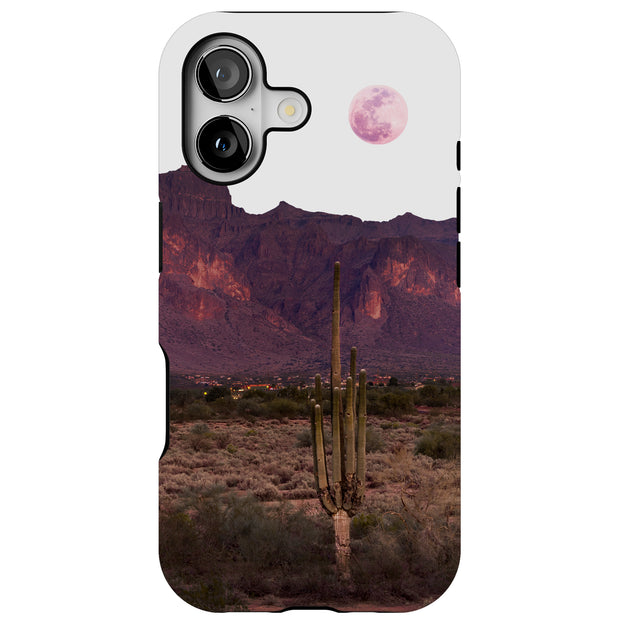 Twilight Cactus Tough Cases For Apple iPhone (17, 16, 15, 14, 13, 12, 11, X, SE, 8, 7/ Air, Plus, Pro, Max, Mini, XR, XS), Print in USA