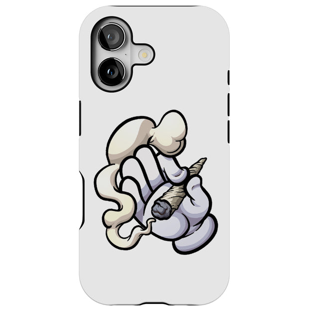 Smoke Hand Tough Cases For Apple iPhone (17, 16, 15, 14, 13, 12, 11, X, SE, 8, 7/ Air, Plus, Pro, Max, Mini, XR, XS), Print in USA