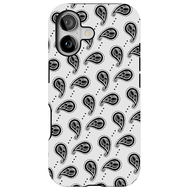 Black Bandana 3 Tough Cases For Apple iPhone (17, 16, 15, 14, 13, 12, 11, X, SE, 8, 7/ Air, Plus, Pro, Max, Mini, XR, XS), Print in USA
