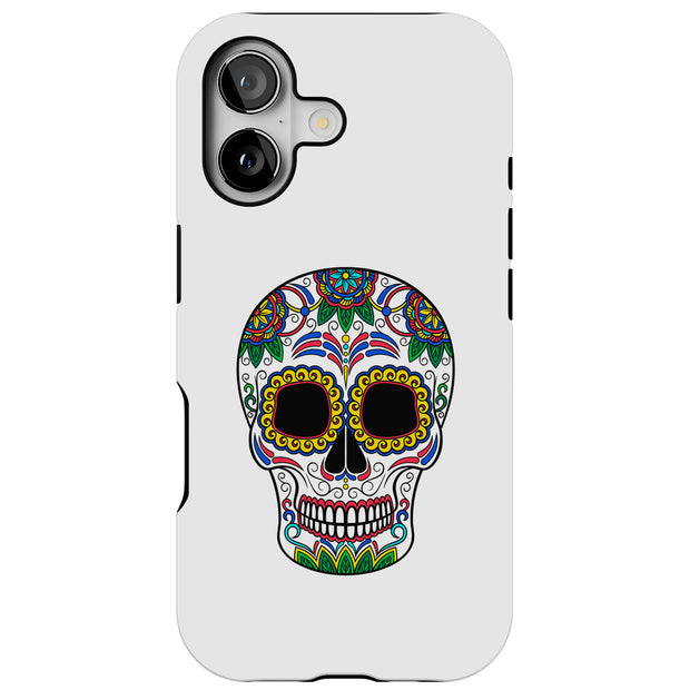 Sugar Skull Tough Cases For Apple iPhone (17, 16, 15, 14, 13, 12, 11, X, SE, 8, 7/ Air, Plus, Pro, Max, Mini, XR, XS), Print in USA