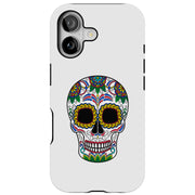 Sugar Skull Tough Cases For Apple iPhone (17, 16, 15, 14, 13, 12, 11, X, SE, 8, 7/ Air, Plus, Pro, Max, Mini, XR, XS), Print in USA
