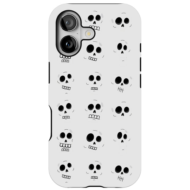 Funny Skull Tough Cases For Apple iPhone (17, 16, 15, 14, 13, 12, 11, X, SE, 8, 7/ Air, Plus, Pro, Max, Mini, XR, XS), Print in USA