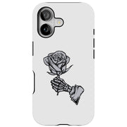 Rose Skeleton Tough Cases For Apple iPhone (17, 16, 15, 14, 13, 12, 11, X, SE, 8, 7/ Air, Plus, Pro, Max, Mini, XR, XS), Print in USA