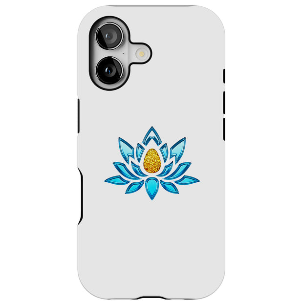 Blue Lotus Tough Cases For Apple iPhone (17, 16, 15, 14, 13, 12, 11, X, SE, 8, 7/ Air, Plus, Pro, Max, Mini, XR, XS), Print in USA