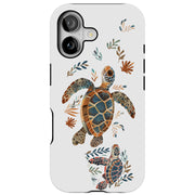 Sea Turtle Art Tough Cases For Apple iPhone (17, 16, 15, 14, 13, 12, 11, X, SE, 8, 7/ Air, Plus, Pro, Max, Mini, XR, XS), Print in USA