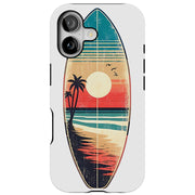 Surf Sunset 1 Tough Cases For Apple iPhone (17, 16, 15, 14, 13, 12, 11, X, SE, 8, 7/ Air, Plus, Pro, Max, Mini, XR, XS), Print in USA