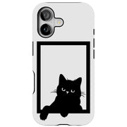 Cat Décor 2 Tough Cases For Apple iPhone (17, 16, 15, 14, 13, 12, 11, X, SE, 8, 7/ Air, Plus, Pro, Max, Mini, XR, XS), Print in USA