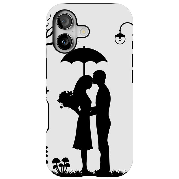 Loving Couple Tough Cases For Apple iPhone (17, 16, 15, 14, 13, 12, 11, X, SE, 8, 7/ Air, Plus, Pro, Max, Mini, XR, XS), Print in USA
